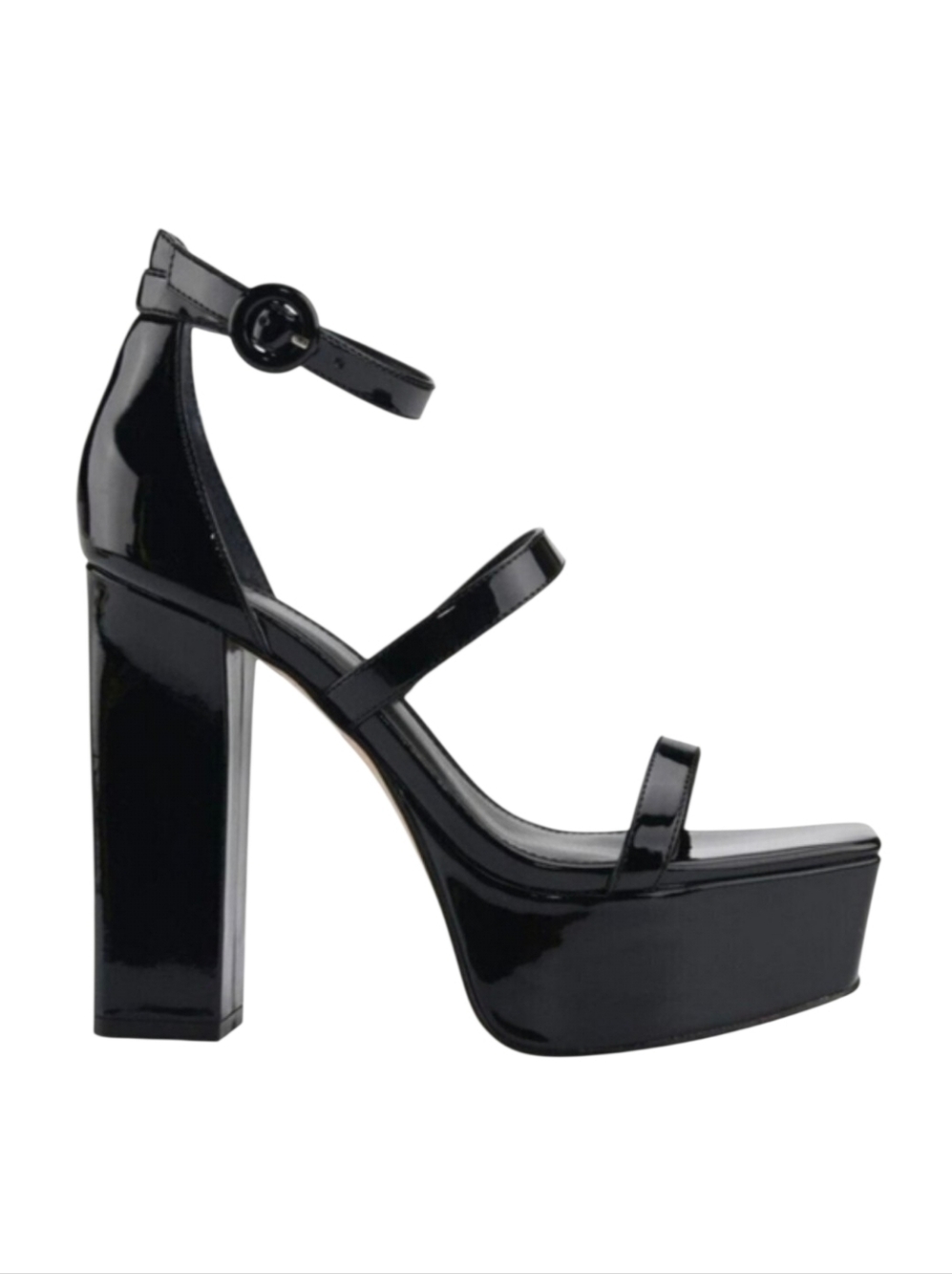 Marc Fisher LTD Black Frita Strappy High Heels